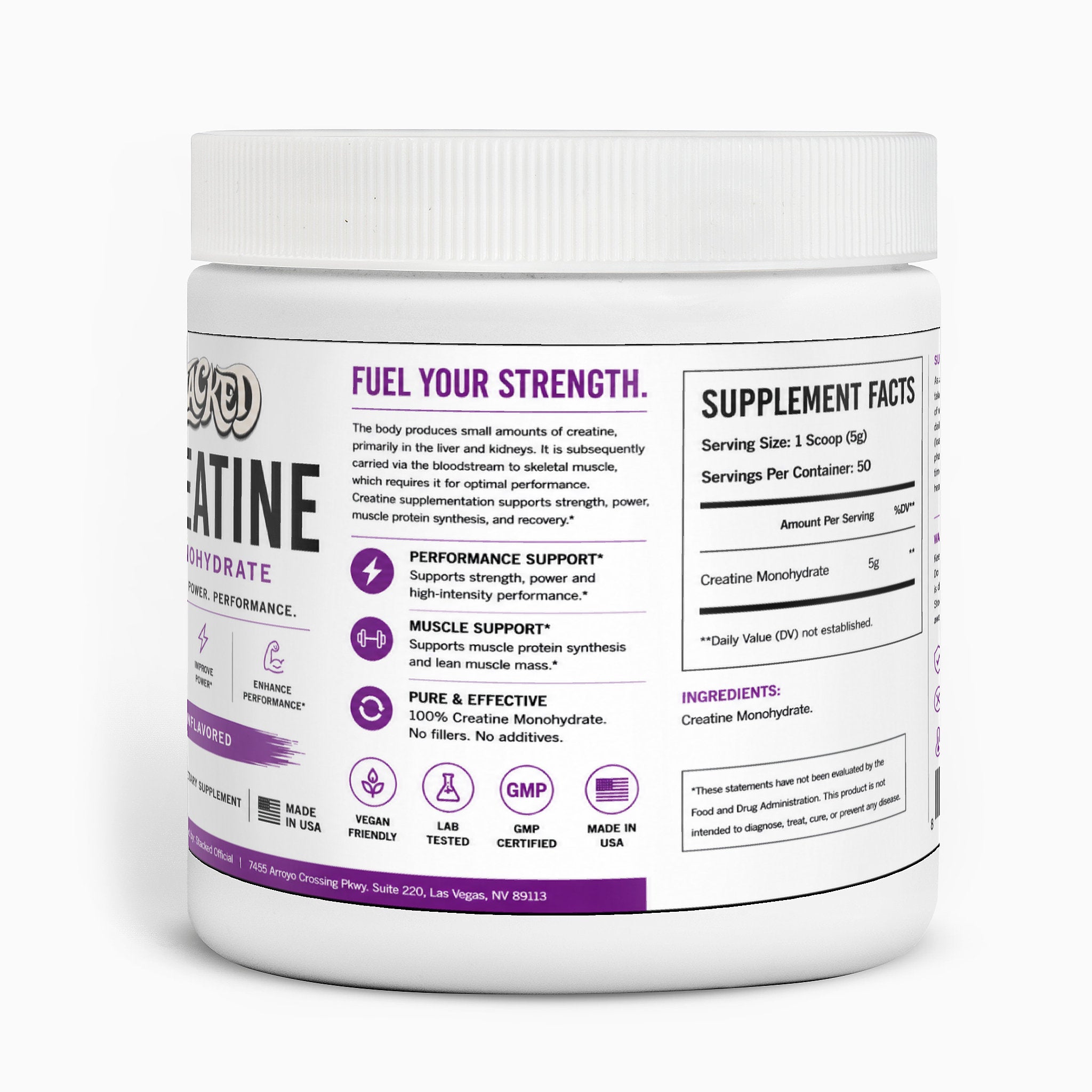 STACKED Creatine Monohydrate