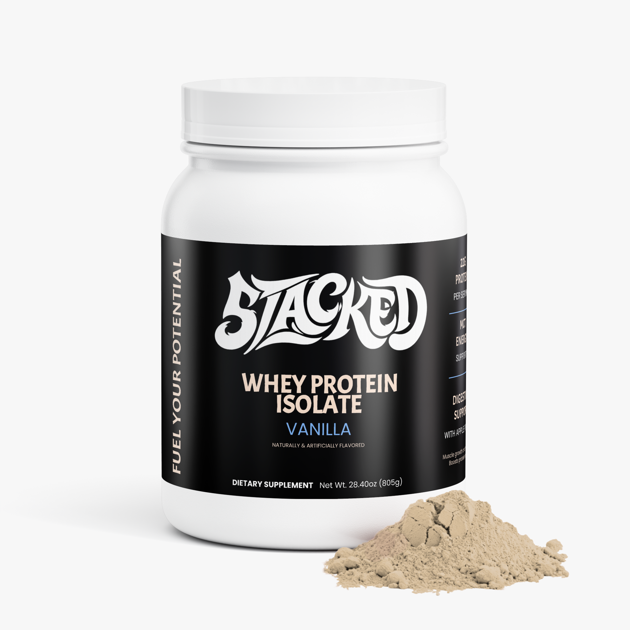 STACKED Whey Protein Isolate (Vanilla)
