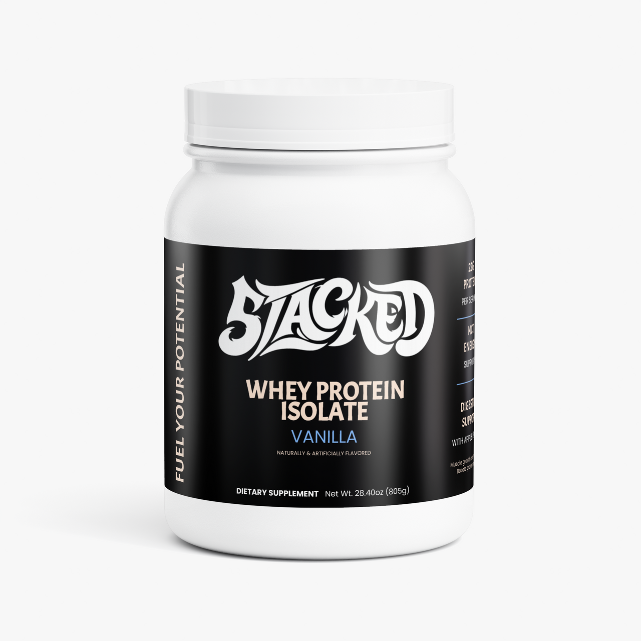 STACKED Whey Protein Isolate (Vanilla)