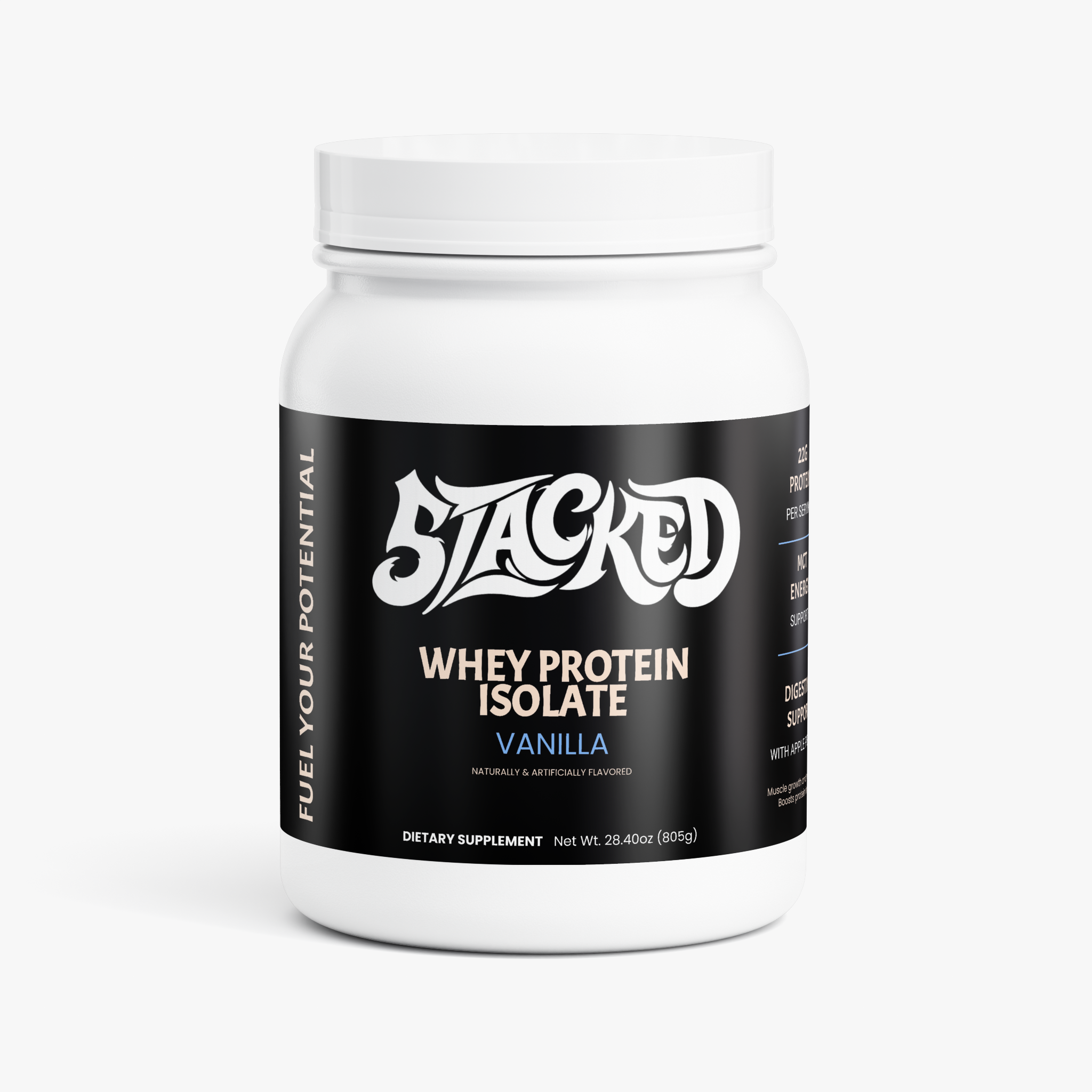 STACKED Whey Protein Isolate (Vanilla)