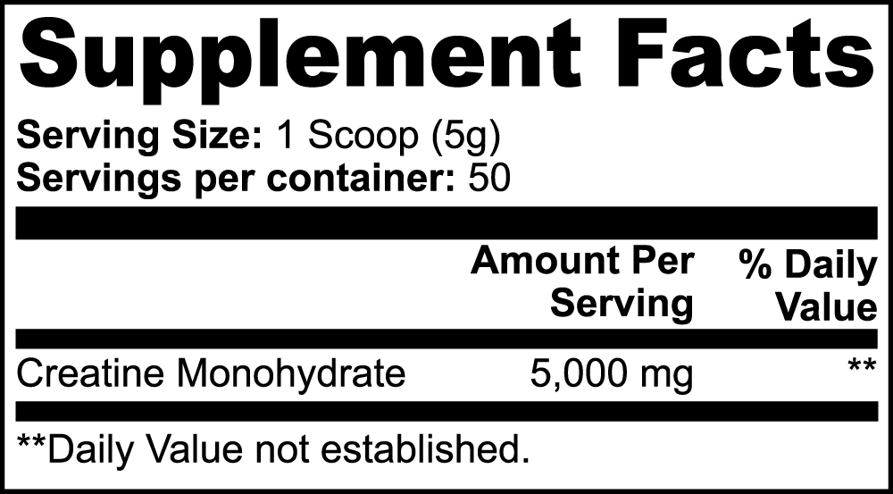 STACKED Creatine Monohydrate