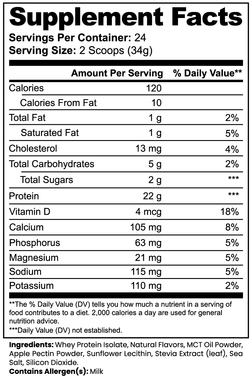 STACKED Whey Protein Isolate (Vanilla)